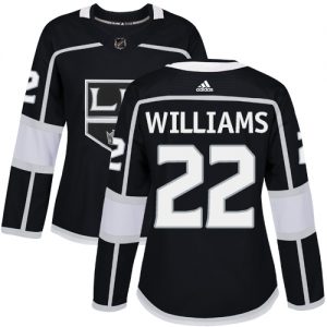 Dámské NHL Los Angeles Kings dresy 22 Tiger Williams Authentic Černá Adidas Domácí