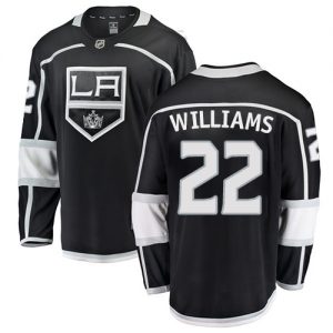 Pánské NHL Los Angeles Kings dresy 22 Tiger Williams Breakaway Černá Fanatics Branded Domácí