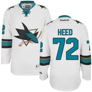 Dámské NHL San Jose Sharks dresy 72 Tim Heed Authentic Bílý Reebok Venkovní hokejové dresy