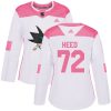 Dámské NHL San Jose Sharks dresy 72 Tim Heed Authentic Bílý Růžový Adidas Fashion