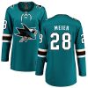 Dámské NHL San Jose Sharks dresy 28 Timo Meier Breakaway Teal Zelená Fanatics Branded Domácí
