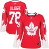 Dámské NHL Toronto Maple Leafs dresy 78 Timothy Liljegre Authentic Červené Adidas Alternate