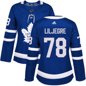Dámské NHL Toronto Maple Leafs dresy 78 Timothy Liljegre Authentic královská modrá Adidas Domácí