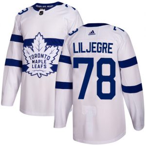 Dětské NHL Toronto Maple Leafs dresy 78 Timothy Liljegre Authentic Bílý Adidas 2018 Stadium Series