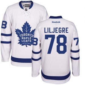 Dětské NHL Toronto Maple Leafs dresy 78 Timothy Liljegre Authentic Bílý Reebok Venkovní hokejové dresy