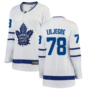 Dámské NHL Toronto Maple Leafs dresy 78 Timothy Liljegre Breakaway Bílý Fanatics Branded Venkovní