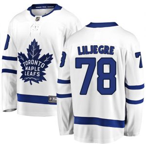 Dětské NHL Toronto Maple Leafs dresy 78 Timothy Liljegre Breakaway Bílý Fanatics Branded Venkovní