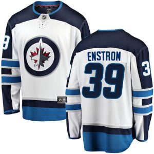 Dětské NHL Winnipeg Jets dresy 39 Tobias Enstrom Breakaway Bílý Fanatics Branded Venkovní