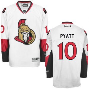 Dětské NHL Ottawa Senators dresy 10 Tom Pyatt Authentic Bílý Reebok Venkovní hokejové dresy