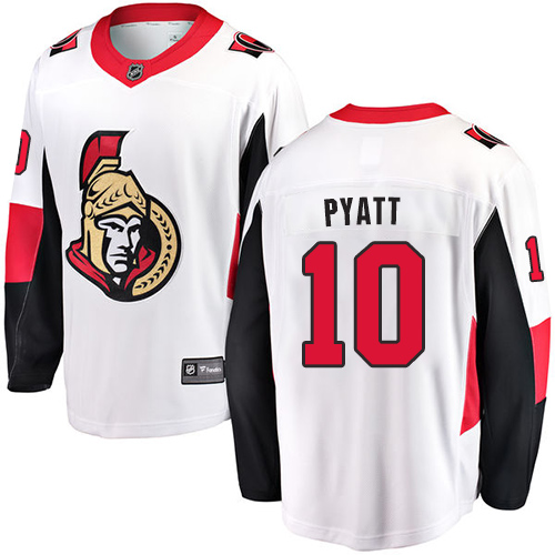 Dětské NHL Ottawa Senators dresy 10 Tom Pyatt Breakaway Bílý Fanatics Branded Venkovní
