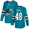 Dětské NHL San Jose Sharks dresy 48 Tomas Hertl Authentic Teal Zelená Adidas Domácí