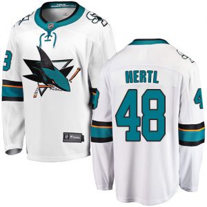 Pánské NHL San Jose Sharks dresy 48 Tomas Hertl Breakaway Bílý Fanatics Branded Venkovní