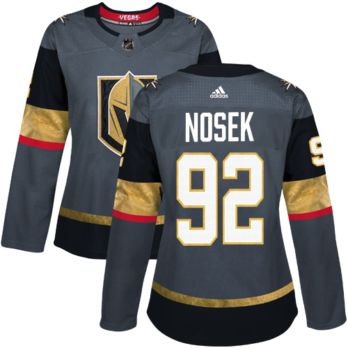 Dámské NHL Vegas Golden Knights dresy 92 Tomas Nosek Authentic Šedá Adidas Domácí