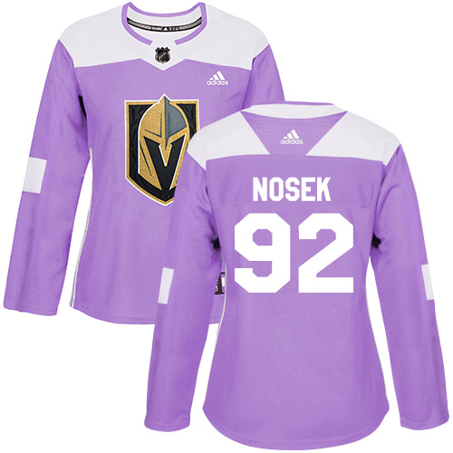 Dámské NHL Vegas Golden Knights dresy 92 Tomas Nosek Authentic Nachový Adidas Fights Cancer Practice