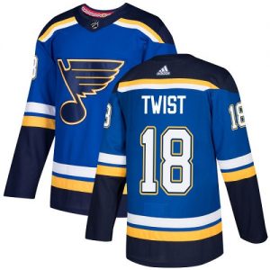 Pánské NHL St. Louis Blues dresy 18 Tony Twist Authentic královská modrá Adidas Domácí