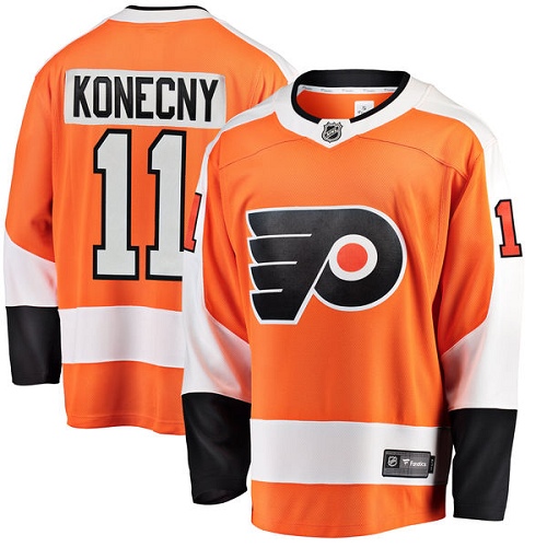 Pánské NHL Philadelphia Flyers dresy 11 Travis Konecny Breakaway Oranžový Fanatics Branded Domácí