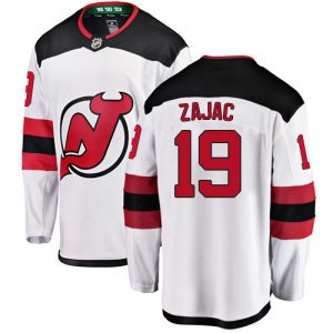 Pánské NHL New Jersey Devils dresy 19 Travis Zajac Breakaway Bílý Fanatics Branded Venkovní