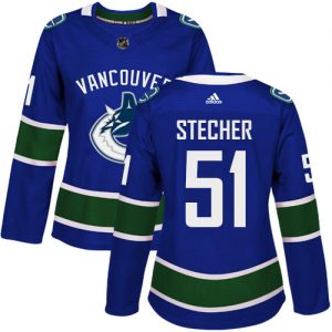Dámské NHL Vancouver Canucks dresy 51 Troy Stecher Authentic modrá Adidas Domácí