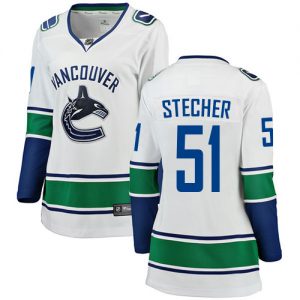 Dámské NHL Vancouver Canucks dresy 51 Troy Stecher Breakaway Bílý Fanatics Branded Venkovní