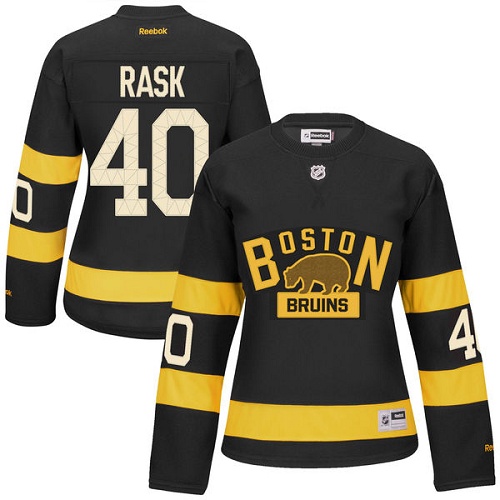 Dámské NHL Boston Bruins dresy Tuukka Rask 40 Authentic Černá Reebok Winter Classic