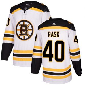 Dětské NHL Boston Bruins dresy Tuukka Rask 40 Authentic Bílý Adidas Venkovní