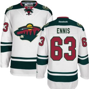Pánské NHL Minnesota Wild dresy 63 Tyler Ennis Authentic Bílý Reebok Venkovní hokejové dresy