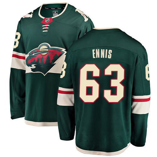 Pánské NHL Minnesota Wild dresy 63 Tyler Ennis Breakaway Zelená Fanatics Branded Domácí