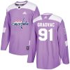 Pánské NHL Washington Capitals dresy 91 Tyler Graovac Authentic Nachový Adidas Fights Cancer Practice