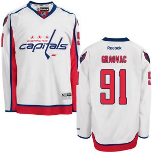Pánské NHL Washington Capitals dresy 91 Tyler Graovac Authentic Bílý Reebok Venkovní hokejové dresy