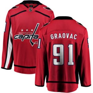 Pánské NHL Washington Capitals dresy 91 Tyler Graovac Breakaway Červené Fanatics Branded Domácí