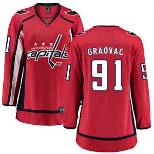 Dámské NHL Washington Capitals dresy 91 Tyler Graovac Breakaway Červené Fanatics Branded Domácí