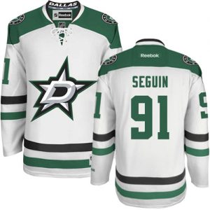 Dámské NHL Dallas Stars dresy 91 Tyler Seguin Authentic Bílý Reebok Venkovní hokejové dresy