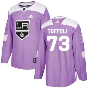Pánské NHL Los Angeles Kings dresy 73 Tyler Toffoli Authentic Nachový Adidas Fights Cancer Practice