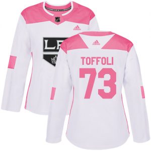 Dámské NHL Los Angeles Kings dresy 73 Tyler Toffoli Authentic Bílý Růžový Adidas Fashion