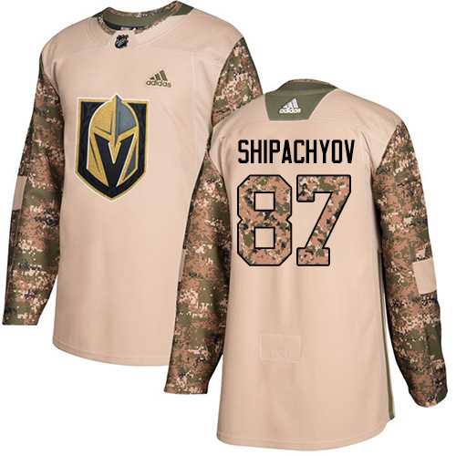 Pánské NHL Vegas Golden Knights dresy 87 Vadim Shipachyov Authentic Camo Adidas Veterans Day Practice