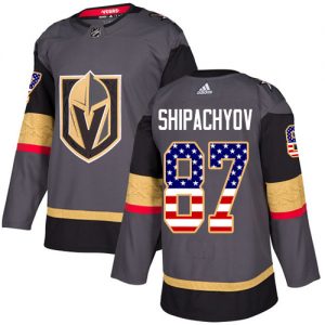 Dětské NHL Vegas Golden Knights dresy 87 Vadim Shipachyov Authentic Šedá Adidas USA Flag Fashion