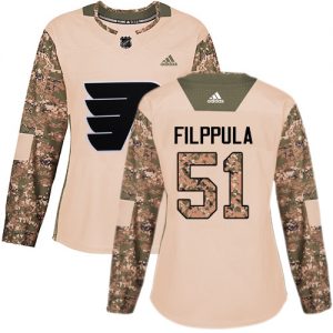 Dámské NHL Philadelphia Flyers dresy 51 Valtteri Filppula Authentic Camo Adidas Veterans Day Practice