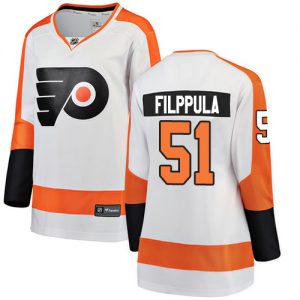 Dámské NHL Philadelphia Flyers dresy 51 Valtteri Filppula Breakaway Bílý Fanatics Branded Venkovní