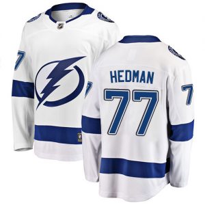 Pánské NHL Tampa Bay Lightning dresy 77 Victor Hedman Breakaway Bílý Fanatics Branded Venkovní