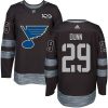 Pánské NHL St. Louis Blues dresy 29 Vince Dunn Authentic Černá Adidas 1917 2017 100th Anniversary