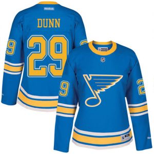 Dámské NHL St. Louis Blues dresy 29 Vince Dunn Authentic modrá Reebok 2017 Winter Classic