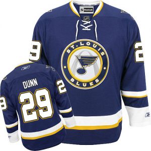 Dámské NHL St. Louis Blues dresy 29 Vince Dunn Authentic Námořnická modrá Reebok Alternativní hokejové dresy