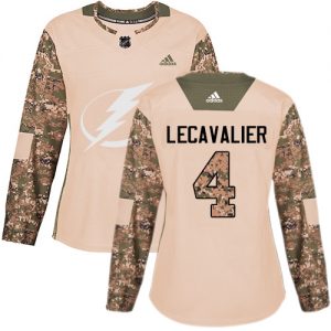 Dámské NHL Tampa Bay Lightning dresy 4 Vincent Lecavalier Authentic Camo Adidas Veterans Day Practice