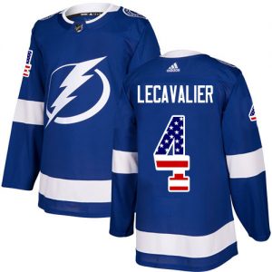 Dětské NHL Tampa Bay Lightning dresy 4 Vincent Lecavalier Authentic modrá Adidas USA Flag Fashion