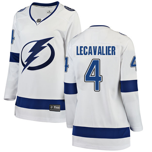 Dámské NHL Tampa Bay Lightning dresy 4 Vincent Lecavalier Breakaway Bílý Fanatics Branded Venkovní