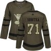 Dámské NHL St. Louis Blues dresy 71 Vladimir Sobotka Authentic Zelená Adidas Salute to Service