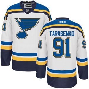 Dámské NHL St. Louis Blues dresy 91 Vladimir Tarasenko Authentic Bílý Reebok Venkovní hokejové dresy