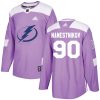Pánské NHL Tampa Bay Lightning dresy 90 Vladislav Namestnikov Authentic Nachový Adidas Fights Cancer Practice