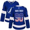 Dámské NHL Tampa Bay Lightning dresy 90 Vladislav Namestnikov Authentic modrá Adidas USA Flag Fashion