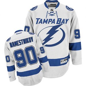 Dámské NHL Tampa Bay Lightning dresy 90 Vladislav Namestnikov Authentic Bílý Reebok Venkovní hokejové dresy